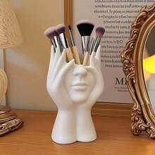 1pc Human Form Decorative Desk Organizer, Multi-Functional Pen/Makeup Brush Holder ,Jewellery Box,Pouch,Makeup Brush Holder,Brush Holder,Perfume Organiser,Pouch Bag