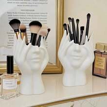 1pc Human Form Decorative Desk Organizer, Multi-Functional Pen/Makeup Brush Holder ,Jewellery Box,Pouch,Makeup Brush Holder,Brush Holder,Perfume Organiser,Pouch Bag
