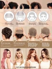 12PCS Beige Stocking Wig Caps, Closed End Mesh Hair Net, Stretchy Nylon Wig Caps For Women & Men