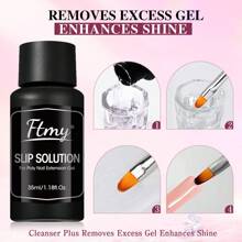 Ftmy FTMY The Nail Technician's Same Extension Gel Nail Polish Tool Set Includes Extension Glue, Rhinestones, Nail Brushes, Mini Lights, Etc., Making It Easy To DIY Professional Nails At Home, And The Party Can Amaze The Audience Every Day