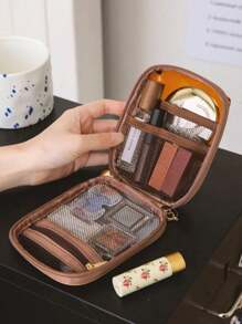 1pc Cosmetic Bag Women's Portable Large-Capacity Storage Bag 2024 New High-End Business Trip Skin Care Product Toiletry Bag Box Travel Essentials Holiday Essentials