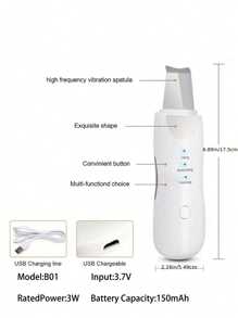 Electric Ultrasonic Blackhead Remover, Blackhead Vacuum Suction Beauty Device, Skin Pore Cleaner, Painless Blackhead & Pimple Cleaning, For Home Use