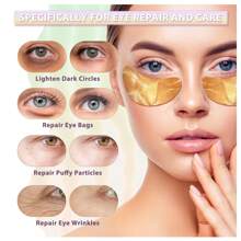 Eye Patches Under Eye Mask Skincare Hyaluronic Acid Under Eye Patches For Teen Girls Puffy Eyes And Dark Circles 24k Gold,Hyaluronic Acid,Rose,Eye Mask Pads Eye Bag Eye Treatment Skin Care(30Pairs)