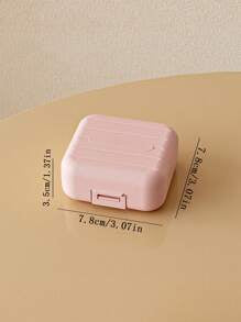 3pcs/1pc Portable 7-Day Pill Box Weekly 7-Grid Pill Storage Box Round Tablet Storage Box Portable And Sealable Tablet Finishing Box For Vitamins And Pills Travel Medicine Split Packaging Pill Box Suitable For Outdoor Travel And Office Travel Essential For
