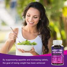GREENPEOPLE Night Time Fat Burner Pills Weight Loss Support Metabolism Supplement