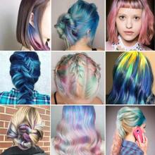 New Hair Chalk Comb Temporary Hair Color Dye For Girls, Washable Hair Chalk For Girls Birthday Christmas New Year Cosplay Hair DIY Party