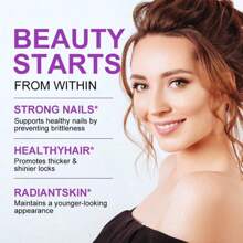 Biotin Capsules - Support Hair Growth, With Vitamin B6 B2 D3, Easy To Absorb, 120 Capsules