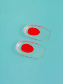 2pcs/4pcs/6pcs Unisex Gel Silicone Insoles - Cushioned Insoles For Walking, Running, Hiking, All-Day Standing - Heel Pads - Suitable For Sneakers, Boots, Etc. - Soft Textured Material, Foot Care