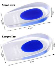 2pcs/4pcs/6pcs Unisex Gel Silicone Insoles - Cushioned Insoles For Walking, Running, Hiking, All-Day Standing - Heel Pads - Suitable For Sneakers, Boots, Etc. - Soft Textured Material, Foot Care
