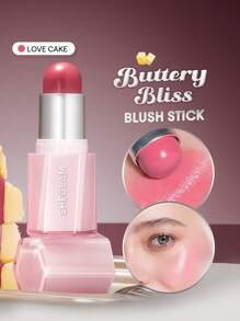 SHEGLAM Buttery Bliss Blush Stick-Love Cake Rare Brand Beauty Makeup Face Paint Cosmetic For Women Girls Perfect For Fall Winter Ideal For Y2K Fancy Fashion Suitable For Birthday Christmas Present Party Ready Best Color