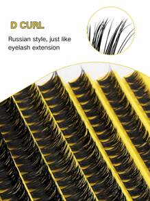 D Curl 10 Rows 200PCS Fluffy Lash Clusters , Individual Lashes Cluster Eyelash Extensions. Appearance Can Be Freely Combined And Matched With Multiple Styles.