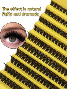 D Curl 10 Rows 200PCS Fluffy Lash Clusters , Individual Lashes Cluster Eyelash Extensions. Appearance Can Be Freely Combined And Matched With Multiple Styles.