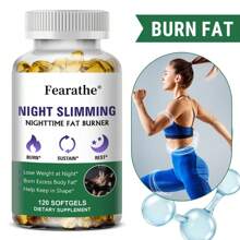 Nighttime Weight Loss Supplement With Hydrolyzed Collagen Complex - Fat Burner To Support Burning Of Excess Body Fat - 120 Softgels