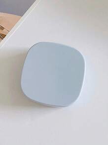 1pc/2pcs Portable Simple Square Contact Lens Case, DIY Solid Color Contact Lens Holder, Suitable For Daily Outdoor Use