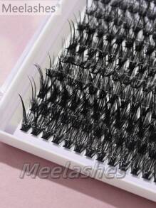 40pcs False Eyelashes Set, High Capacity Hot-Melt Natural Beginner Single Cluster DIY Segmental Eyelashes Kitlash Clusters Kit,Lashes,Eyelashes,Fake Lashes