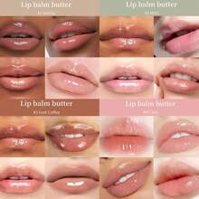 4pcs Lip Butter Balm - Conditioning Lip Mask And Lip Balm For Instant Moisture, Shine And Hydration - Sheer-Tinted, Soothing Lip Care