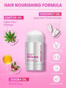 SHEGLAM HAIR Locked in Glossy Shine Strong Styling Stick-30g,Hair Smooth Wax Stick,Flyaway Hair Control,Elegant Sticks,Long-Lasting Hold,Sleek Look In 1-Swipe,Non-Sticky & Non-Greasy,Flake-Free & Zero White Cast,Cranberry Scent Made For All Hair Types|Str