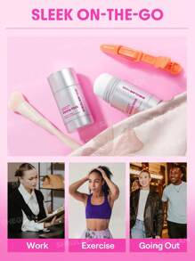 SHEGLAM HAIR Locked in Glossy Shine Strong Styling Stick-30g,Hair Smooth Wax Stick,Flyaway Hair Control,Elegant Sticks,Long-Lasting Hold,Sleek Look In 1-Swipe,Non-Sticky & Non-Greasy,Flake-Free & Zero White Cast,Cranberry Scent Made For All Hair Types|Str