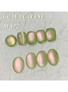 1PC 15ml Guava Cat Eye Gel Nail Polish, UV LED Curing, Long-Acting Fast Drying Nail Art Gel - Ideal Gift For Women For Spring And Summer