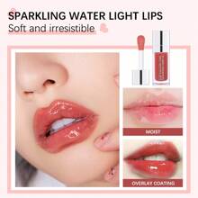 ibcccndc SHEIN X Milania Clear Lip Oil, Long Lasting Hydrating Lip Gloss Tinted Lip Balm Non-Sticky Revitalizing, Transparent Lip Care Oil For Dry Lip