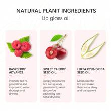 ibcccndc SHEIN X Milania Clear Lip Oil, Long Lasting Hydrating Lip Gloss Tinted Lip Balm Non-Sticky Revitalizing, Transparent Lip Care Oil For Dry Lip