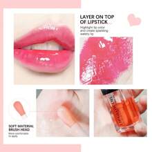 ibcccndc SHEIN X Milania Clear Lip Oil, Long Lasting Hydrating Lip Gloss Tinted Lip Balm Non-Sticky Revitalizing, Transparent Lip Care Oil For Dry Lip