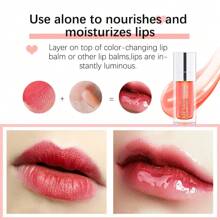 ibcccndc SHEIN X Milania Clear Lip Oil, Long Lasting Hydrating Lip Gloss Tinted Lip Balm Non-Sticky Revitalizing, Transparent Lip Care Oil For Dry Lip