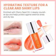 ibcccndc SHEIN X Milania Clear Lip Oil, Long Lasting Hydrating Lip Gloss Tinted Lip Balm Non-Sticky Revitalizing, Transparent Lip Care Oil For Dry Lip