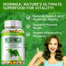 XEMENRY Moringa Capsules 1000mg -Weight Loss, Green Superfood, Metabolism Health Support - 120pcs