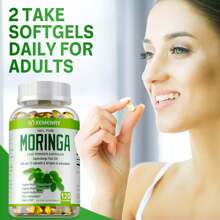 XEMENRY Moringa Capsules 1000mg -Weight Loss, Green Superfood, Metabolism Health Support - 120pcs