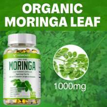 XEMENRY Moringa Capsules 1000mg -Weight Loss, Green Superfood, Metabolism Health Support - 120pcs