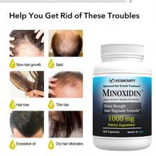 XEMENRY Minnoxidin - Extra Strength Hair Regrowth Formula,Prevent Hair Loss - 120pcs