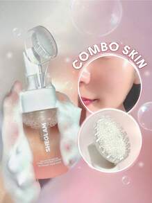 SHEGLAM Radiant By Nature Combo Skin Face Cleanser 100Ml Hydrating Gentle Daily Facial Wash Liquid To Foam Formula Brand Beauty Makeup Face Paint Cosmetic For Women Girls Perfect For Fall Winter Ideal For Y2K Fancy Fashion Suitable For Birthday Christmas