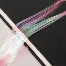 EAVIN GARY NIACONN 12 Colors Hair Tinsel Kit, 48 Inch 3900 Strands Glitter Tinsel Hair Extensions For Women, Fairy Hair Tinsel For Christmas New Year Halloween Cosplay Party