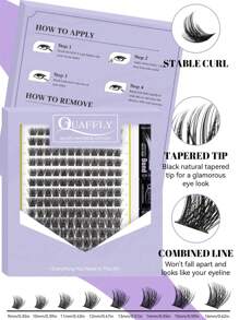 DIY Lash Kit 168 PCS Individual Lash Kit   9-16MIX Lash Kit  Lash Bond And Seal And Lash Remover Lash Brush With Tweezers ( Kit-T50- 9-16MIX )