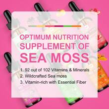B BEWORTHS B BEWRTHS Sea Moss Liquid Drops - Black Seed Oil & Irish Sea Moss Gel With Ashwagandha, Burdock Root, Bladderwrack, Elderberry, 6X Stronger Seamoss Supplement For Immune, Digestion, Hair Health- Vegan