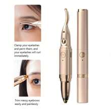 RAF 2-In-1 Electric Eyelash Curler, Hot Shaving Dual-Purpose Eyebrow Trimmer, Trim Eyebrows, Temperature Control, Anti Scalding, Curling And Shaping
