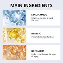 Eye Cream With Niacinamide & Kojic Acid - Visibly Reduce Under-Eye Puffiness And Swelling, Brightens Dark Circles, Firms And Tightens Skin - Suitable For All Skin Types