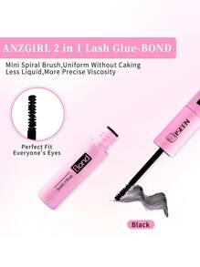 3PCS/2PCS/1pc Bond And Seal, Bond 5ml And Seal 5ml, Lash Glue Strong Hold Lash Cluster Glue 2 In 1 Lash Bond And Seal Long Lasting Cluster Lash Glue All Day Wear 2 In 1 Eyelash Bond And Seal For DIY Lash Extensions Lash Glue, Eyelash Glue