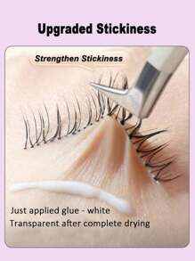 1 Piece 5Ml White Color Eyelash Glue. Effect Is Transparent And Invisible.Natural, Long-Lasting, Mild, Non-Irritating,Firm, And Suitable For Newbies. Water-Resistant, Sweat-Resistant, Adopting Quick Drying Formula.Lash Glue,Eyelash Glue
