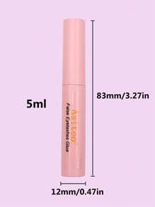 1 Piece 5Ml White Color Eyelash Glue. Effect Is Transparent And Invisible.Natural, Long-Lasting, Mild, Non-Irritating,Firm, And Suitable For Newbies. Water-Resistant, Sweat-Resistant, Adopting Quick Drying Formula.Lash Glue,Eyelash Glue