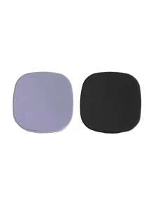1pc/2pcs Portable Simple Square Contact Lens Case, DIY Solid Color Contact Lens Holder, Suitable For Daily Outdoor Use