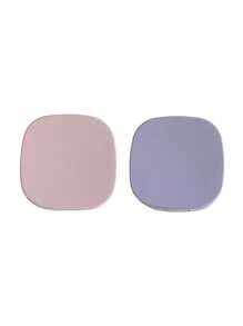 1pc/2pcs Portable Simple Square Contact Lens Case, DIY Solid Color Contact Lens Holder, Suitable For Daily Outdoor Use