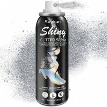 Body Glitter, Body Glitter Spray, Glitter Spray For Hair And Body, Long-Lasting And Quick-Drying Silver Glitter Hairspray Suitable For Stage, Festival Rave And Makeup Prom (2.11 Fl Oz)
