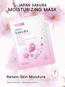 Unisex Adult 100-Piece Hypoallergenic Facial Mask Set, Combination Skin Moisturizing Care With Glycerin, 10 Varieties, Travel Skincare Kits – Cherry Blossom, Matcha, Seaweed & More
