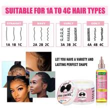 GOIPLE 7pcs Hair Care Set Edge Control Long-Lasting Hold Tames Frizz Rose & Black Castor Oil Nourishes Scalp Strengthens Hair Satin Bonnet Protects Hair Overnight Combs Brushes For Gentle Detangling Bands For Secure Styling For Daily Hair Nourishment & St