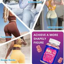 BBL MAX GUMMIES | Sugar Free, BBL-Boost Herbal Butt Enhancement Formula, With Vitamins A, C, E, B6, 60 Gummies
