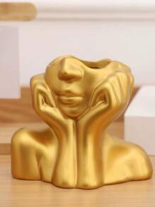 1pc Human Form Decorative Desk Organizer, Multi-Functional Pen/Makeup Brush Holder ,Jewellery Box,Pouch,Makeup Brush Holder,Brush Holder,Perfume Organiser,Pouch Bag