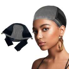 1pc Transparent 4x5 Headband, Used To Fix The Position Of Wig, Adopts Comfortable, Non-Adhesive GripFleece Technology, Adjustable Anti-Slip Lace Wig Cap With Ear Cuts, Suitable For Women Silicone Wig Cap