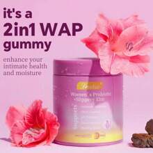 LEEFAR Women's Probiotic Gummies – PH Balance & Vaginal Dryness Support With Slippery Elm, Prebiotics & Lactobacillus Blend – Hawaiian Pineapple Flavor – 60 Gummies (Pack Of 1)